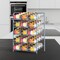 5-Tier Heavy-Duty Can Rack Organizer – 60-Can Capacity Pantry Storage with 15° Tilt Design, Adjustable Dividers (16.9x12.5x25.6")